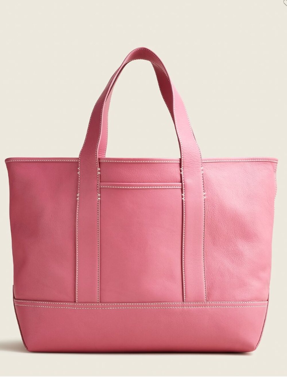 NWOT J. Crew Medium Montauk tote in leather
